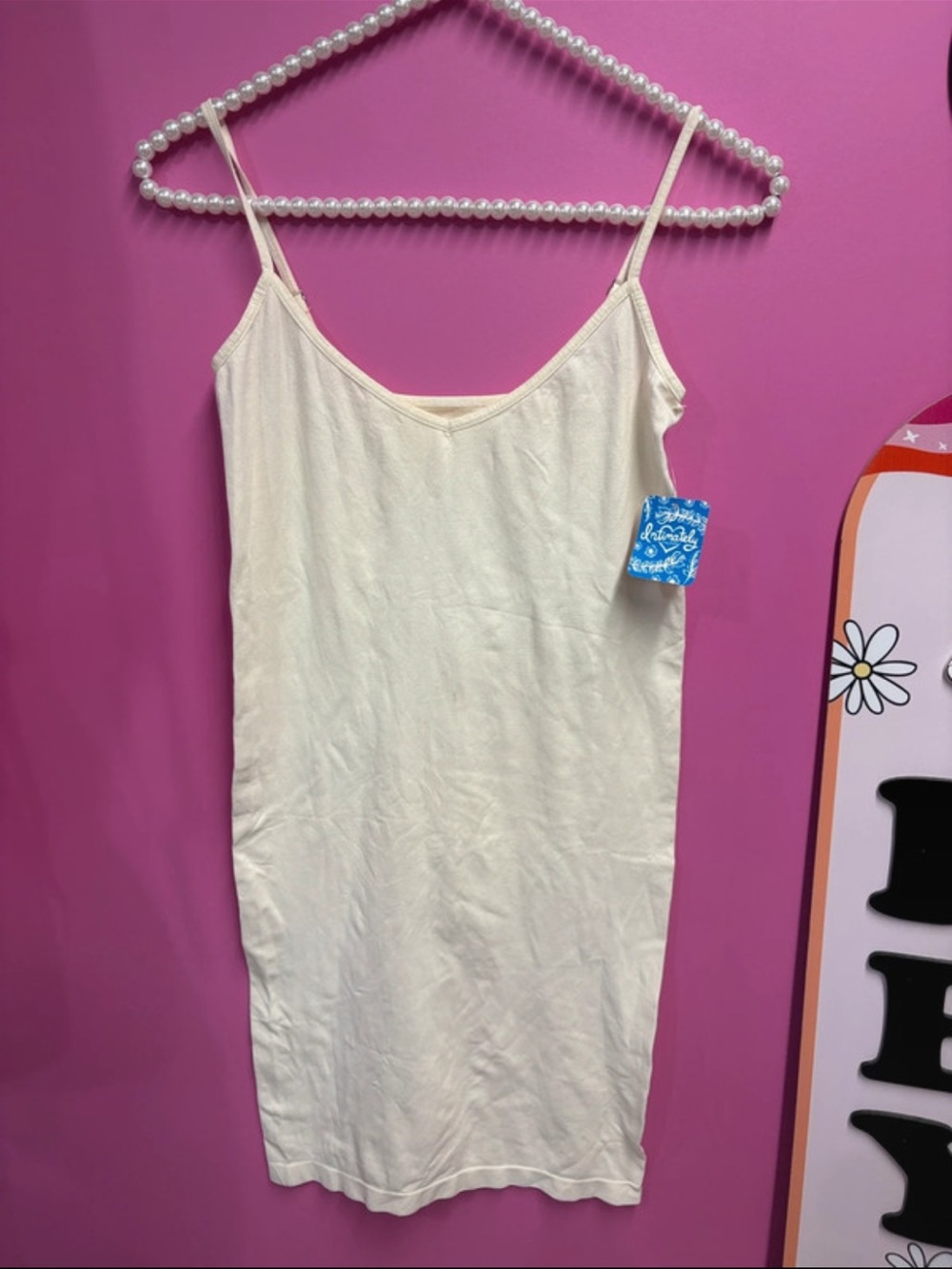 NWT free people intimately Cream Spaghetti Strap Slip Dress - Women Tops